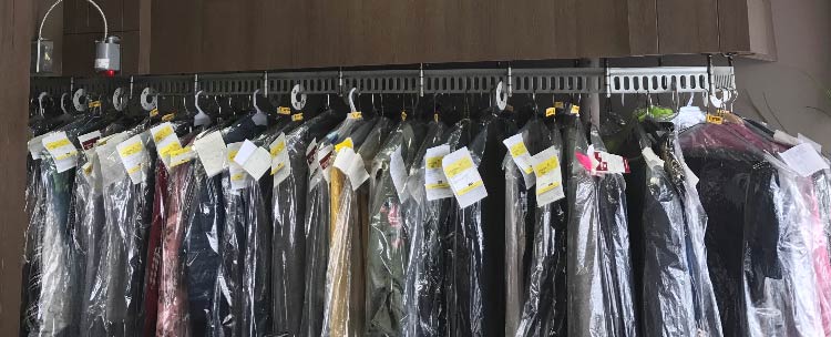 Dry cleaning rack